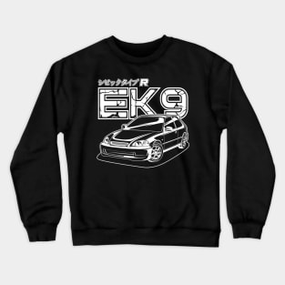 Civic EK9 - White Print Crewneck Sweatshirt